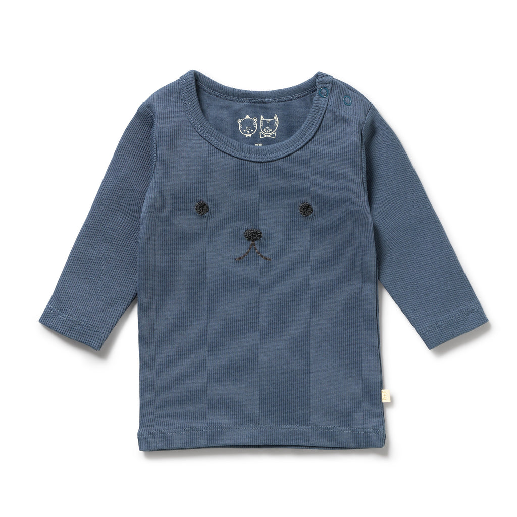 Twilight Blue Organic Rib Top
