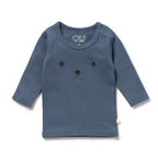 Twilight Blue Organic Rib Top