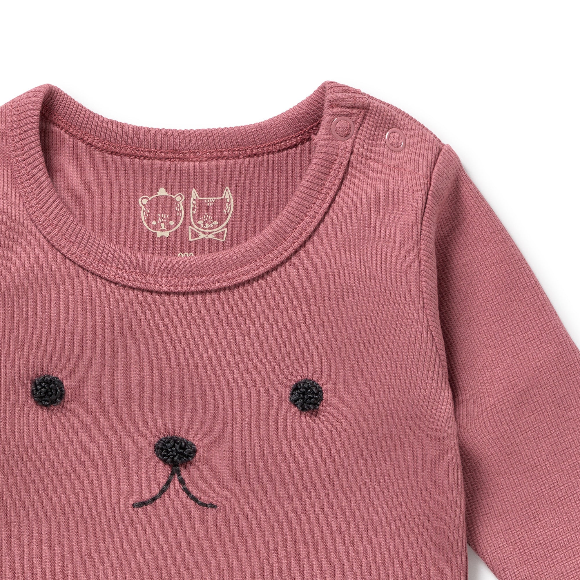 Plum Organic Rib Long Sleeved Pyjamas