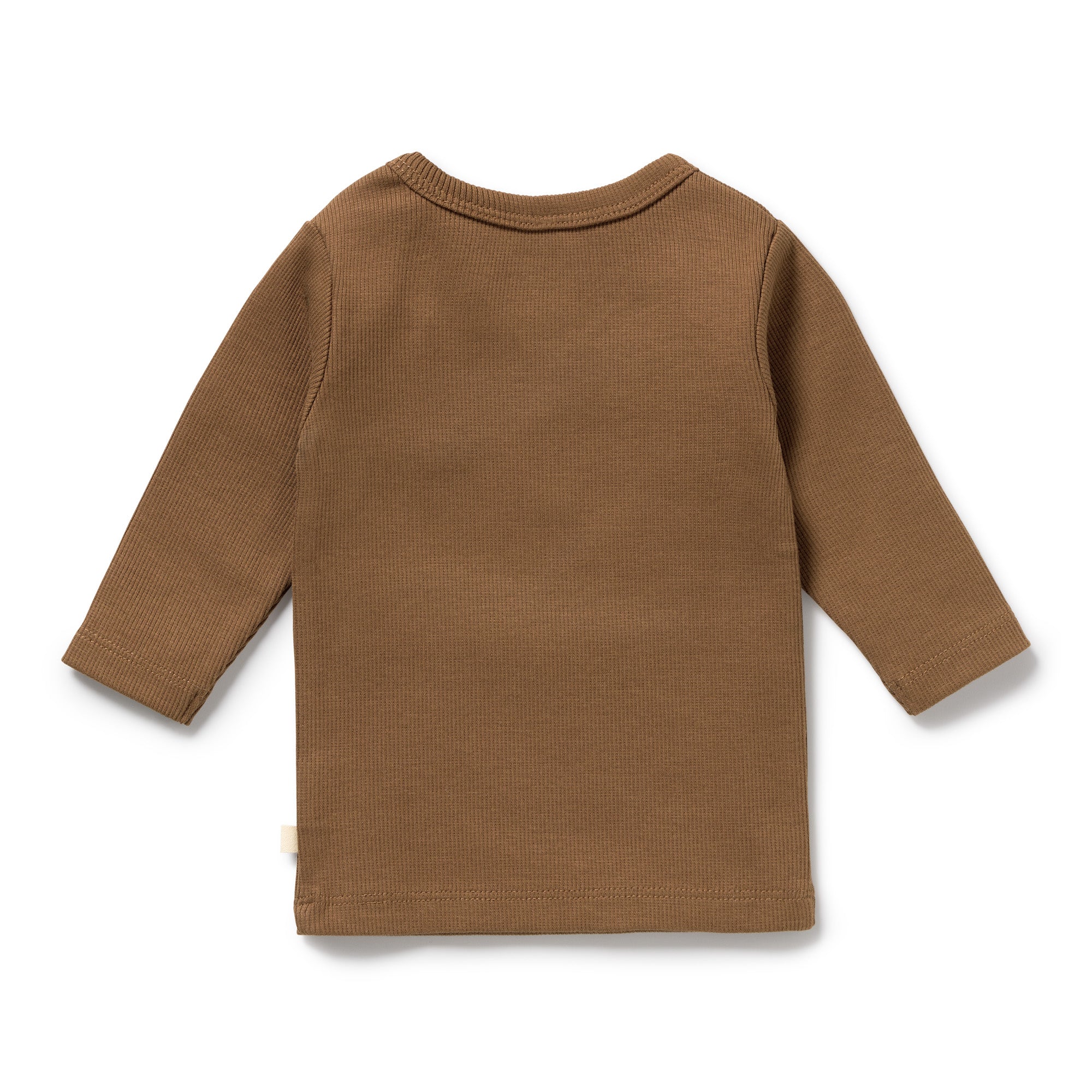 Nutmeg Organic Rib Long Sleeved Pyjamas