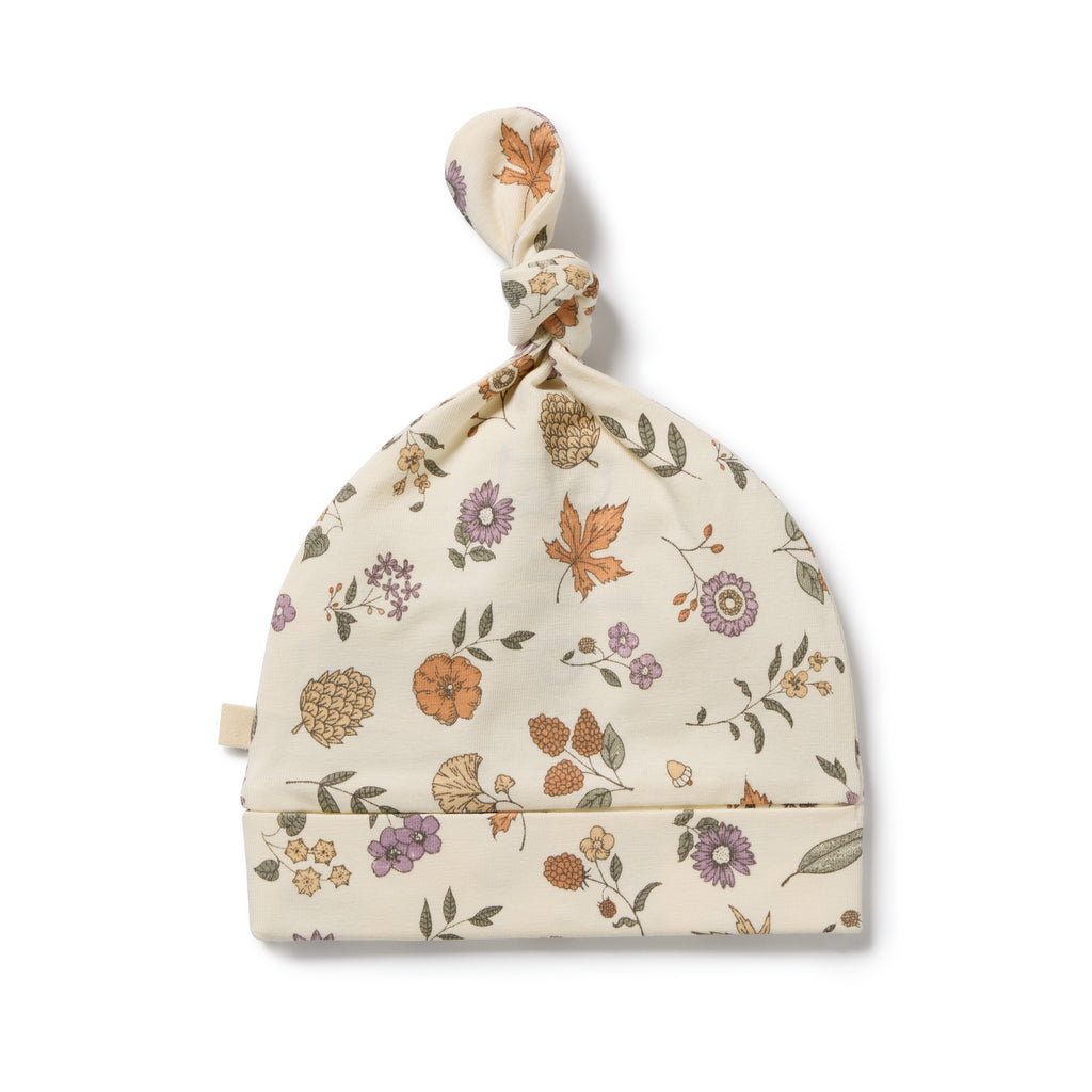 Maple Glow Organic Knot Hat