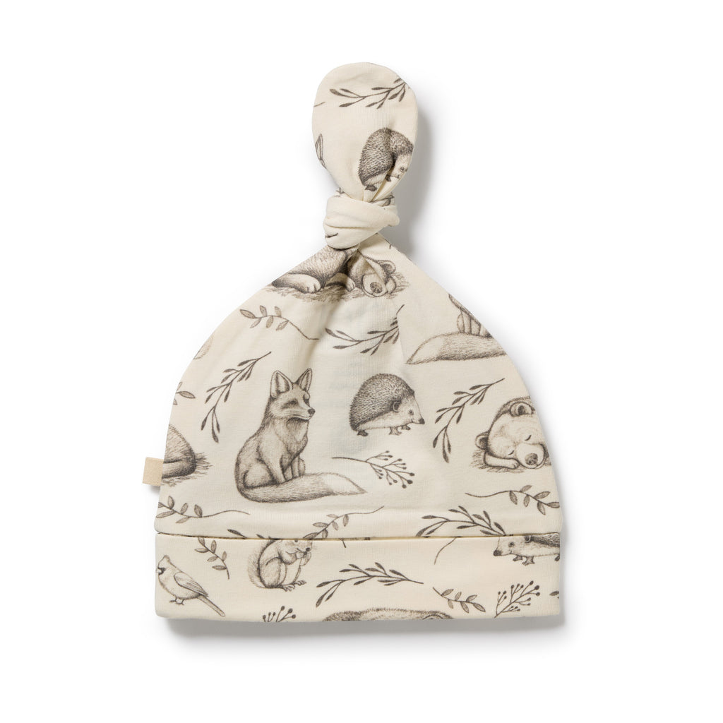 Foxglove Forest Organic Knot Hat