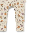 Maple Glow Organic Zipsuit with Feet
