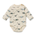 Woolly Whales Organic Bodysuit