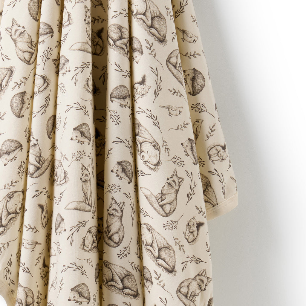 Foxglove Forest Organic Bunny Rug