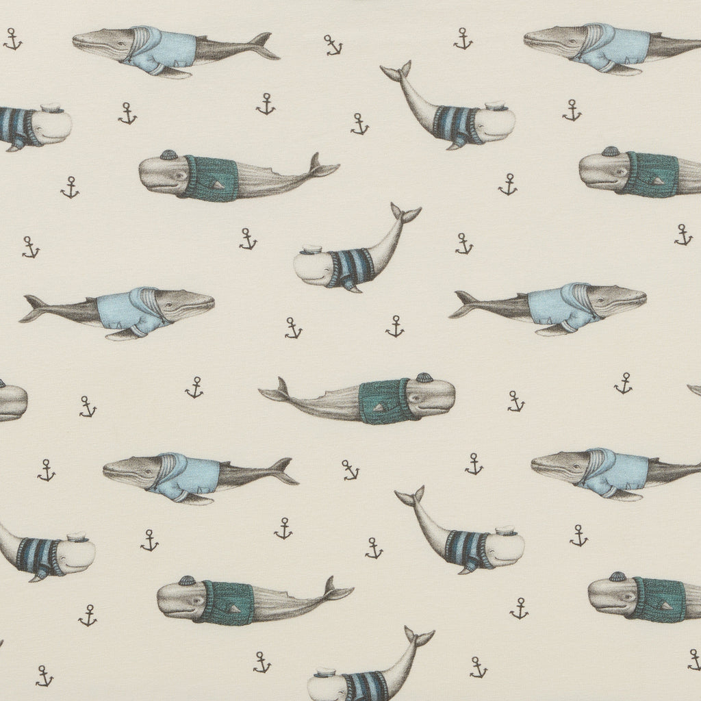 Woolly Whales Organic Cot Sheet