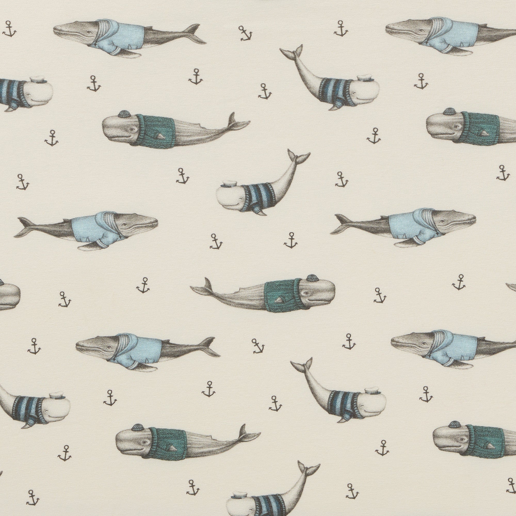 Woolly Whales Organic Cot Sheet