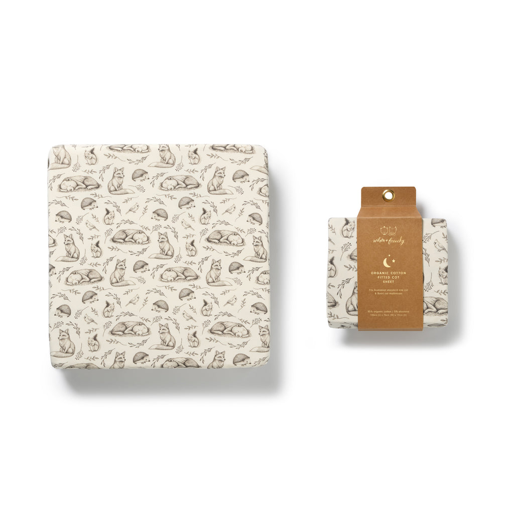 Foxglove Forest Organic Cot Sheet