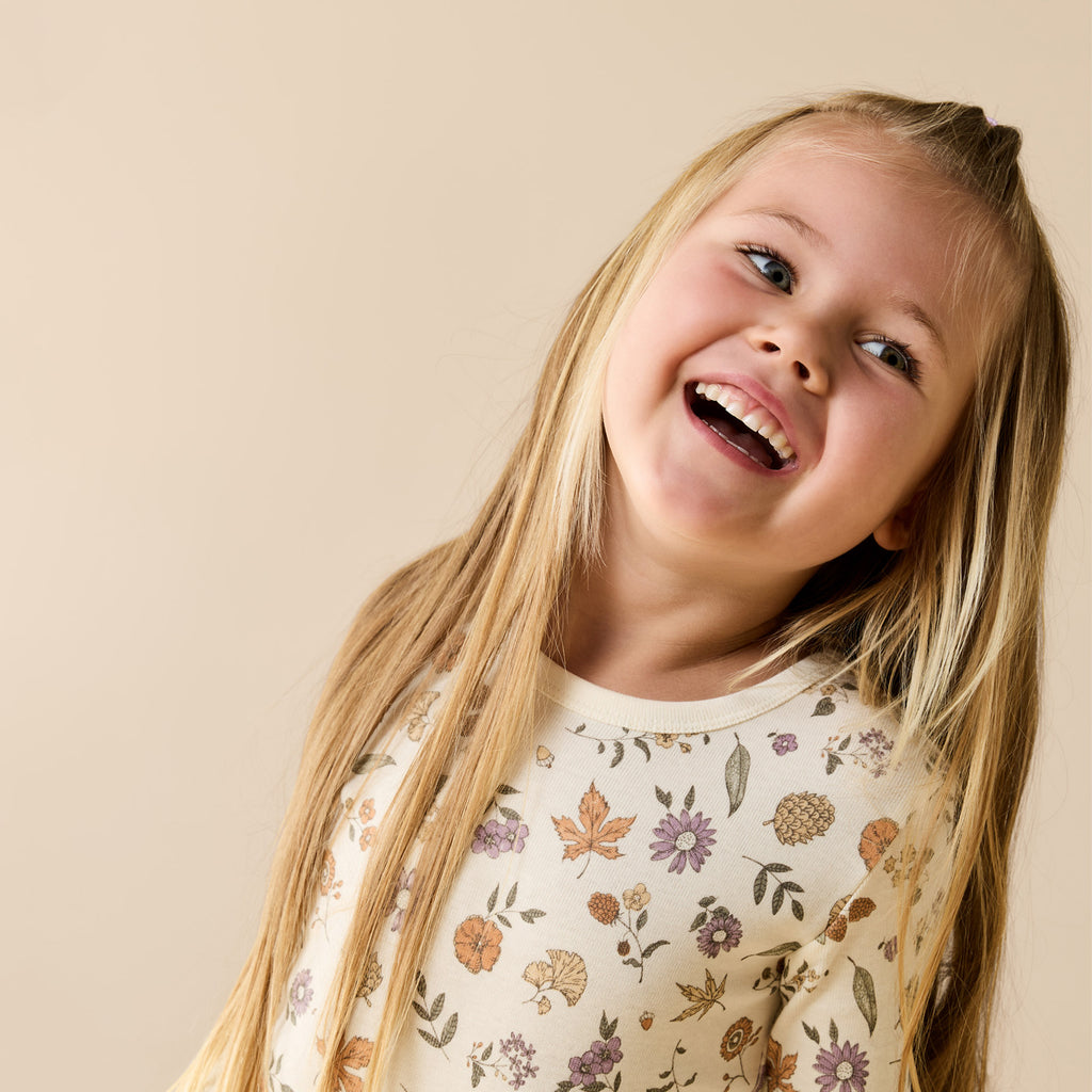 Maple Glow Organic Long Sleeved Pyjamas