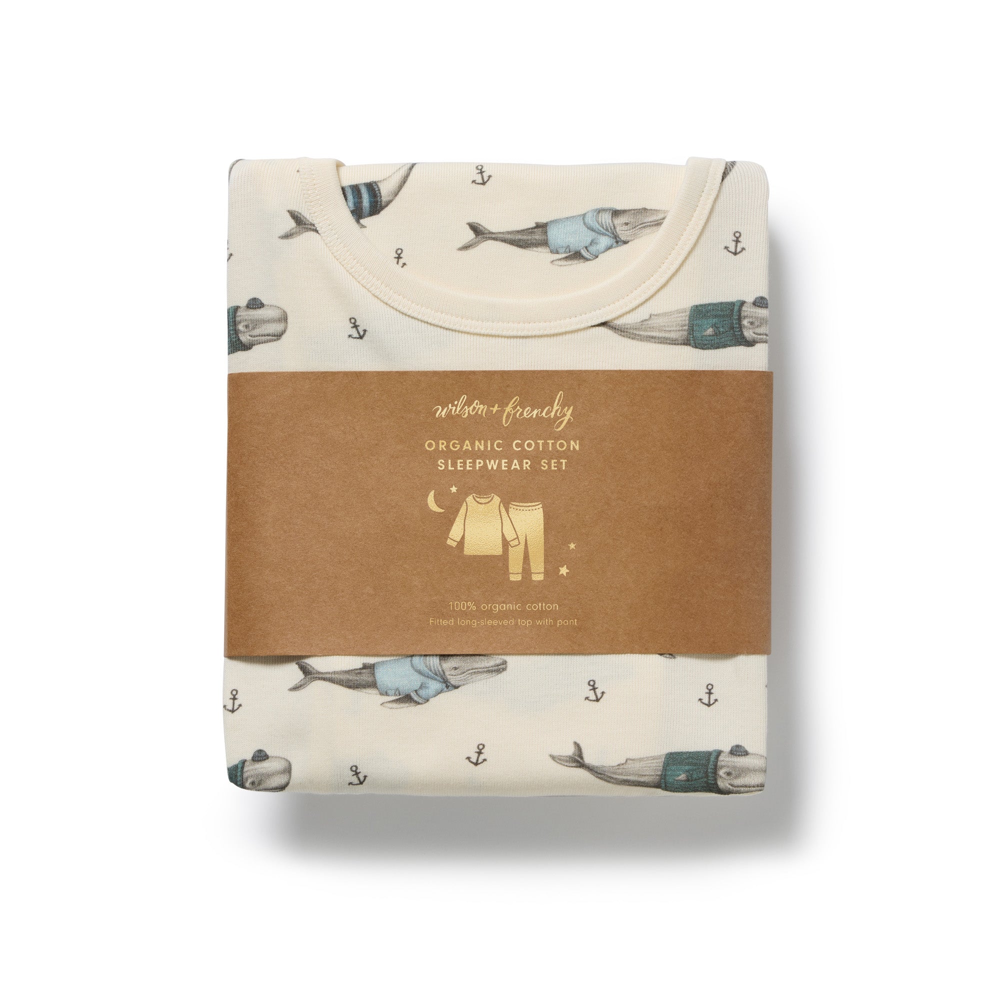 Woolly Whales Organic Long Sleeved Pyjamas