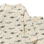 Woolly Whales Organic Long Sleeved Pyjamas