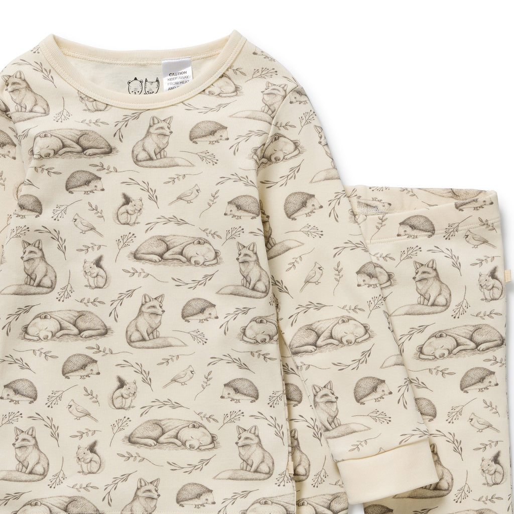 Foxglove Forest Organic Long Sleeved Pyjamas