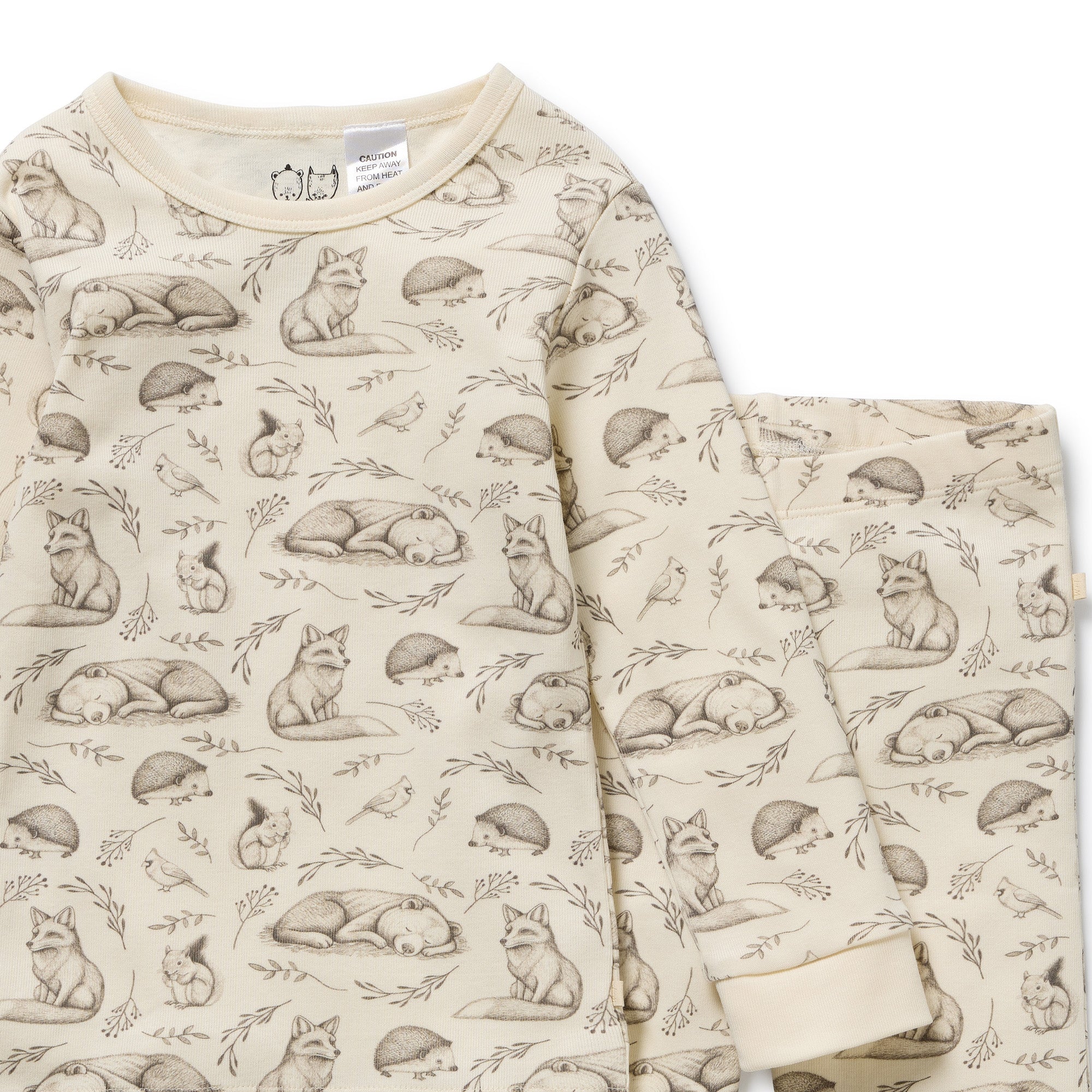 Foxglove Forest Organic Long Sleeved Pyjamas
