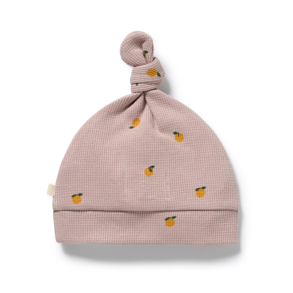 Mini Mando Organic Waffle Knot Hat