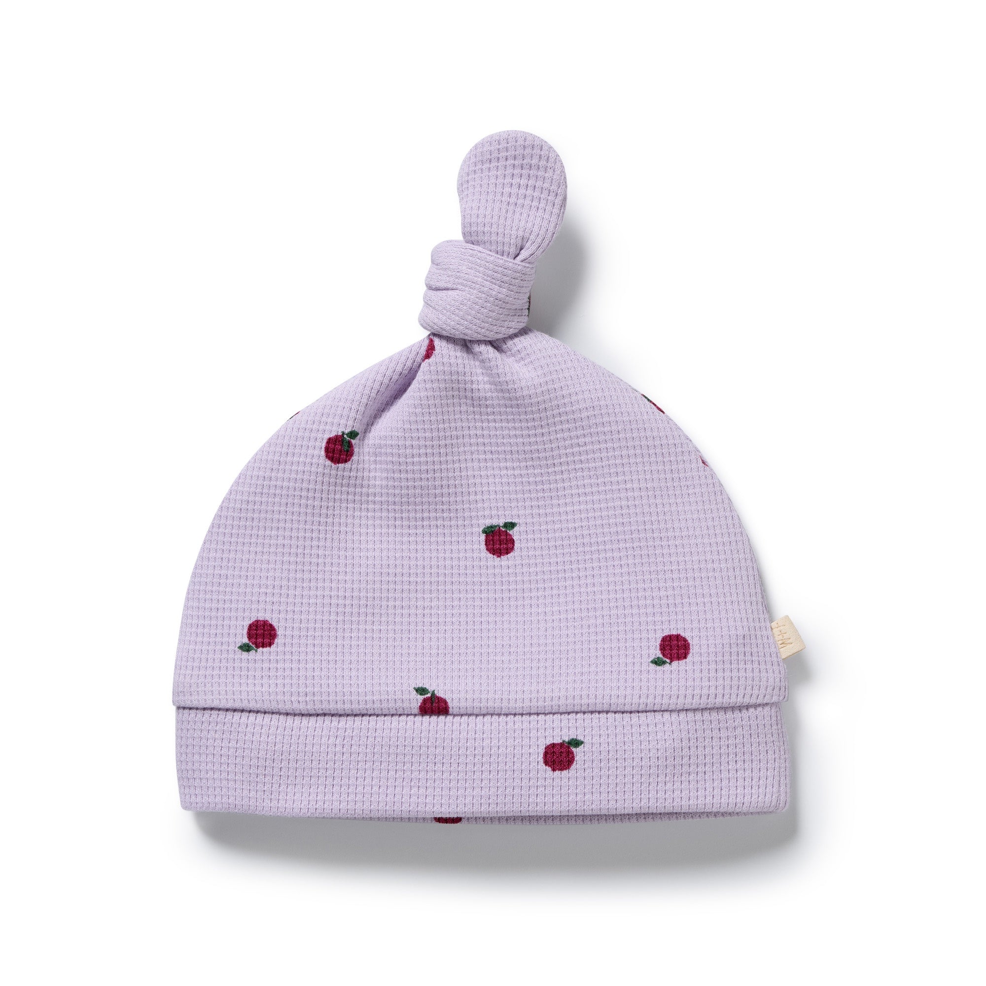 Berry Plums Organic Waffle Knot Hat