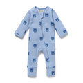 Bear Hugs Organic Waffle Zipsuit