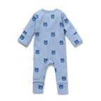 Bear Hugs Organic Waffle Zipsuit