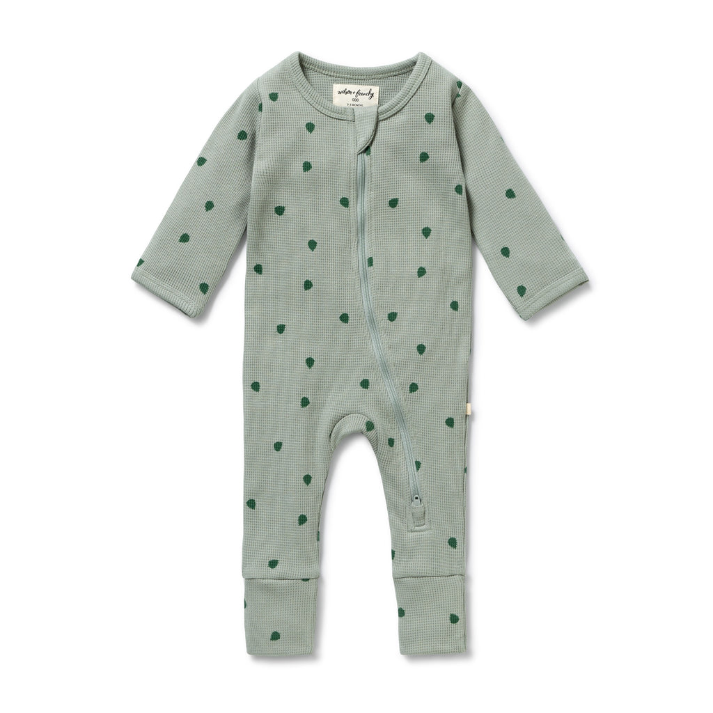 Tumbletwig Organic Waffle Zipsuit