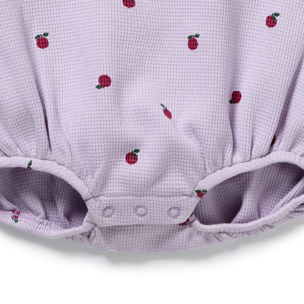Berry Plums Organic Waffle Bodysuit