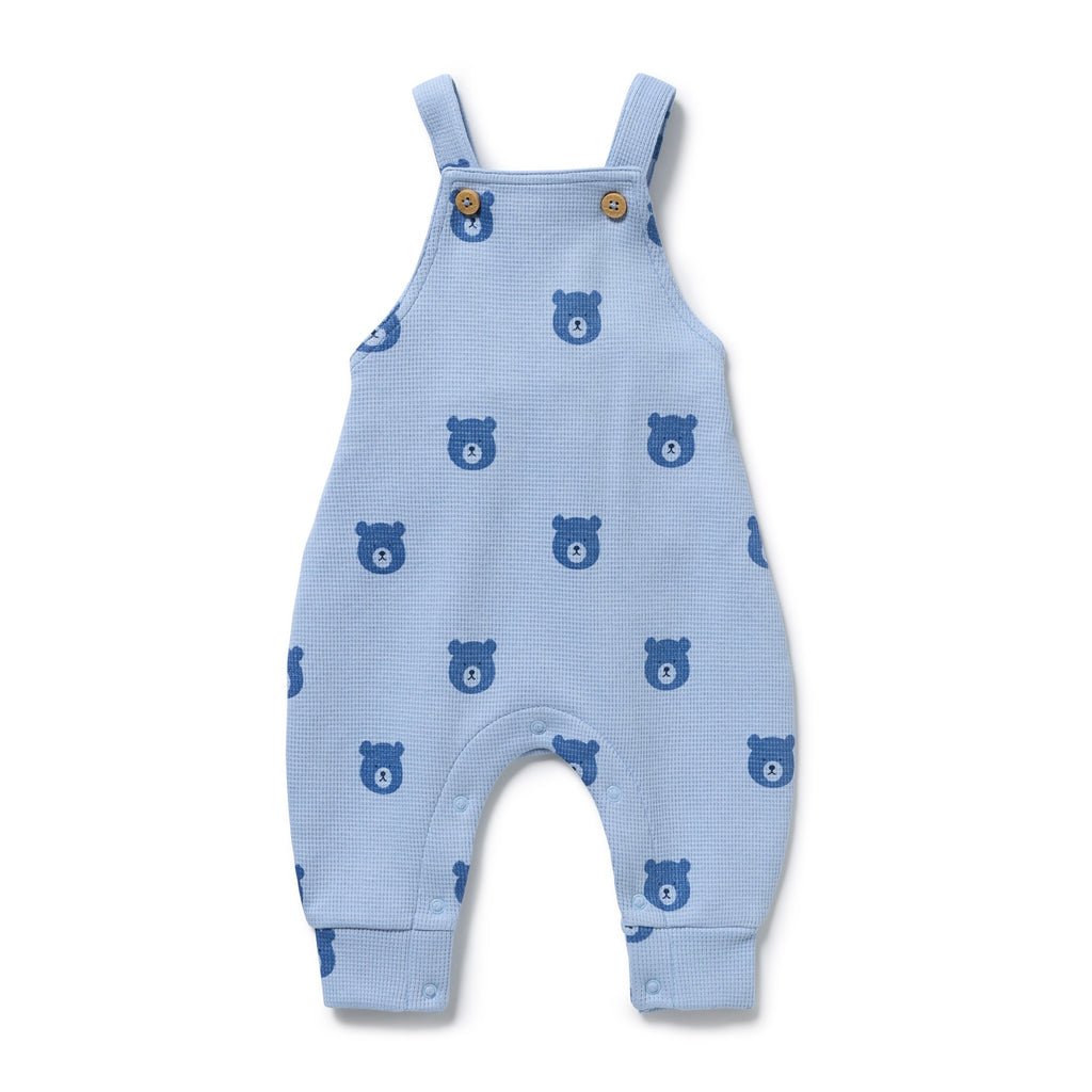 Bear Hugs Organic Waffle Overall