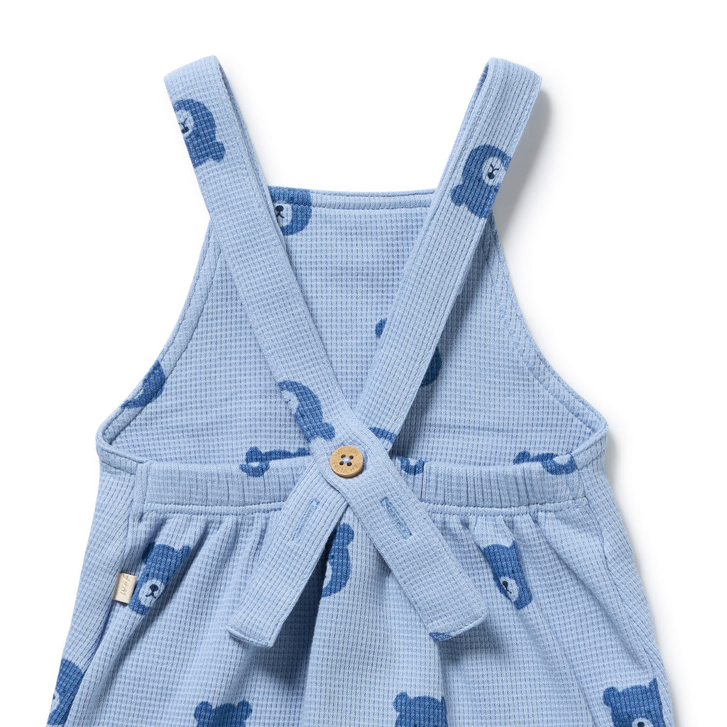 Bear Hugs Organic Waffle Overall