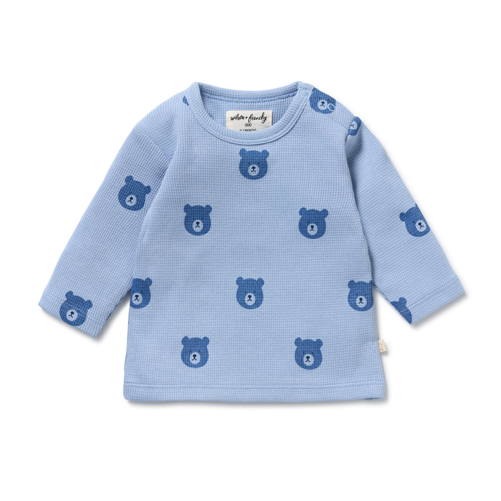 Bear Hugs Organic Waffle Top