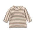 Nutmeg Stripe Organic Waffle Top