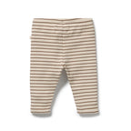 Nutmeg Stripe Organic Waffle Legging