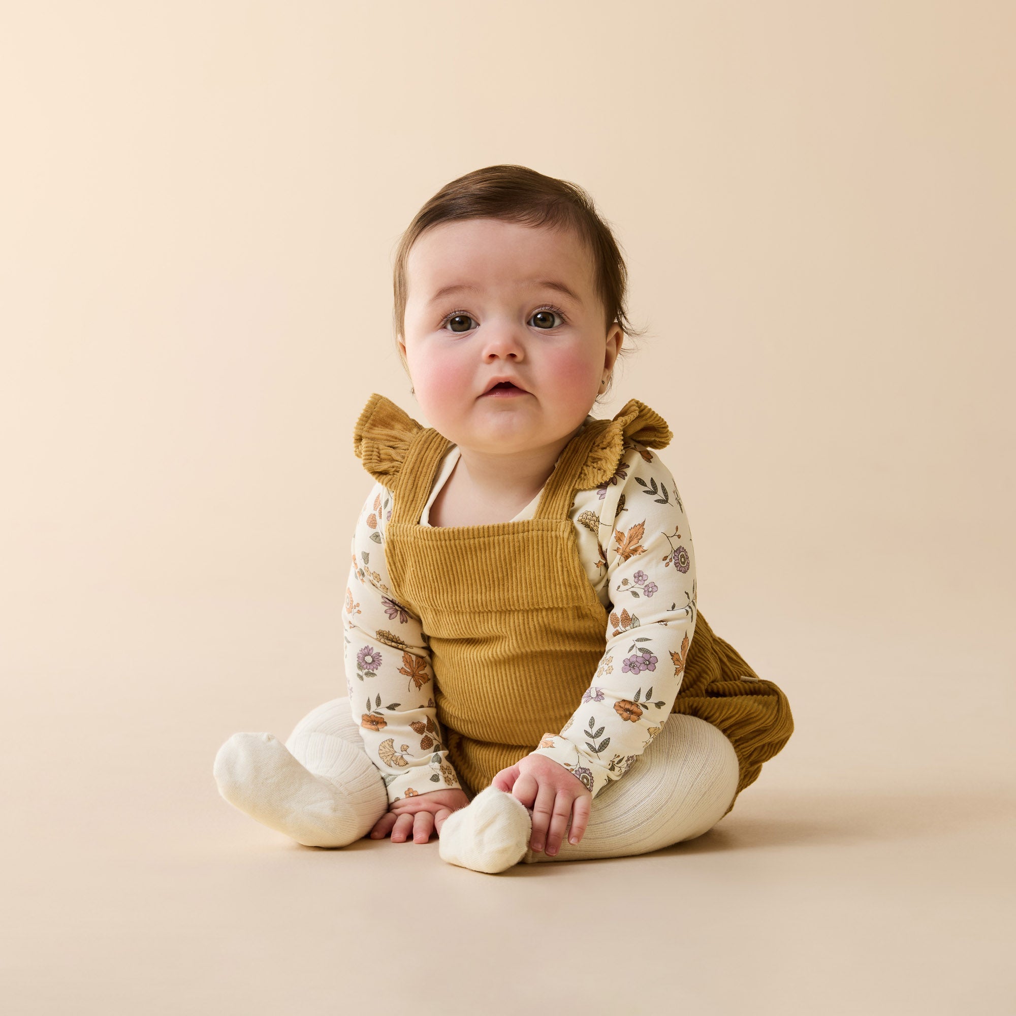Buttermilk Organic Ribbed Tights