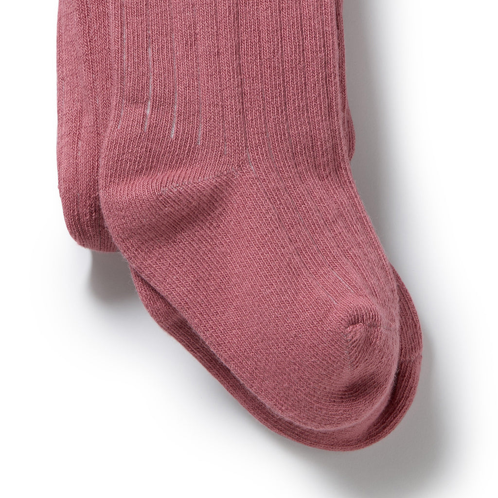 Plum Organic Ribbed Tights