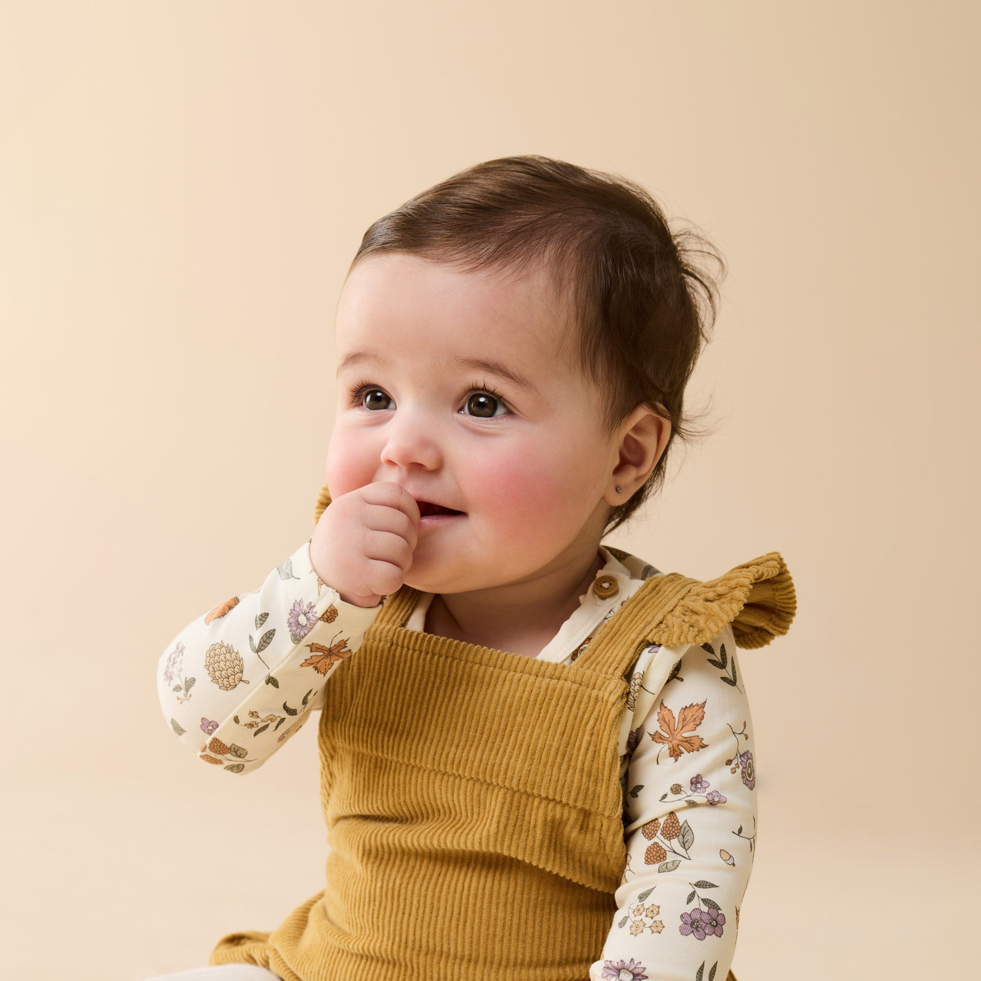 Amber Glow Organic Cord Bodysuit