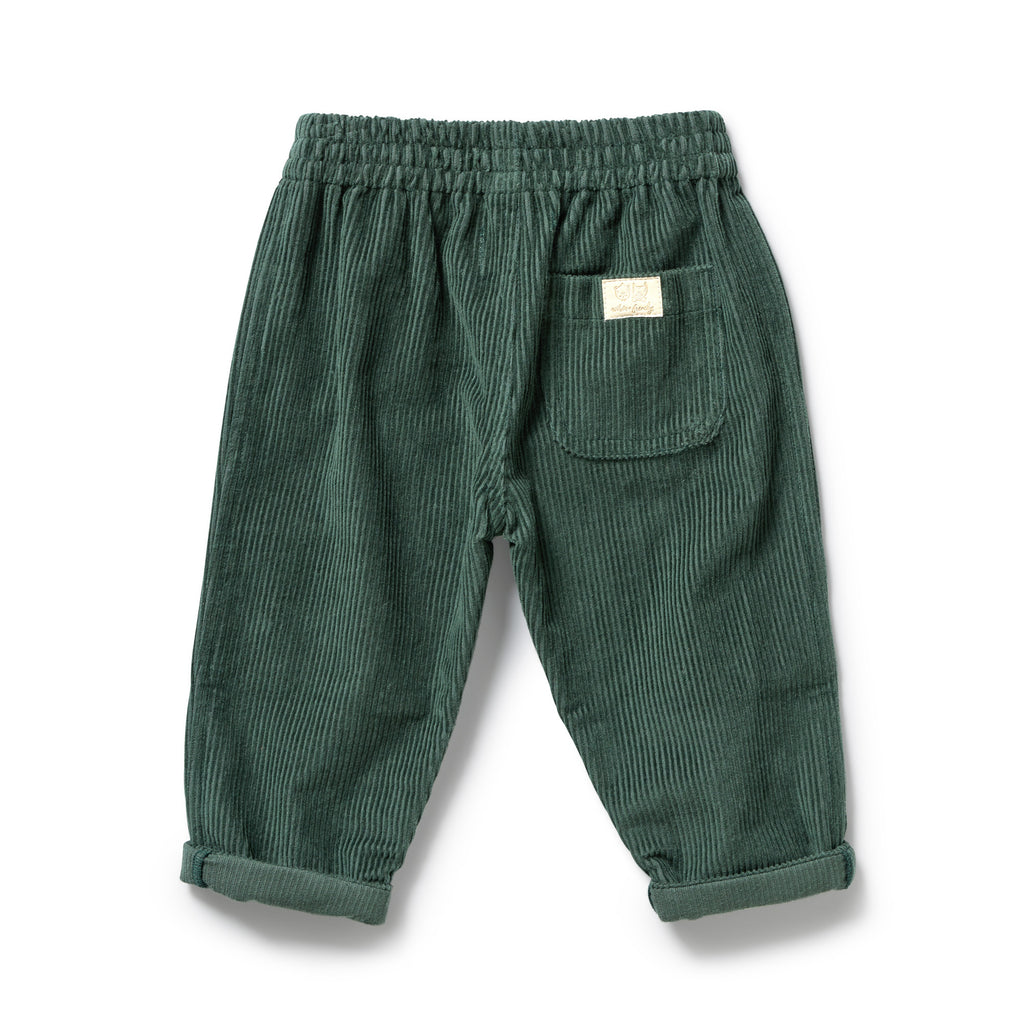 Moss Green Organic Cord Pant
