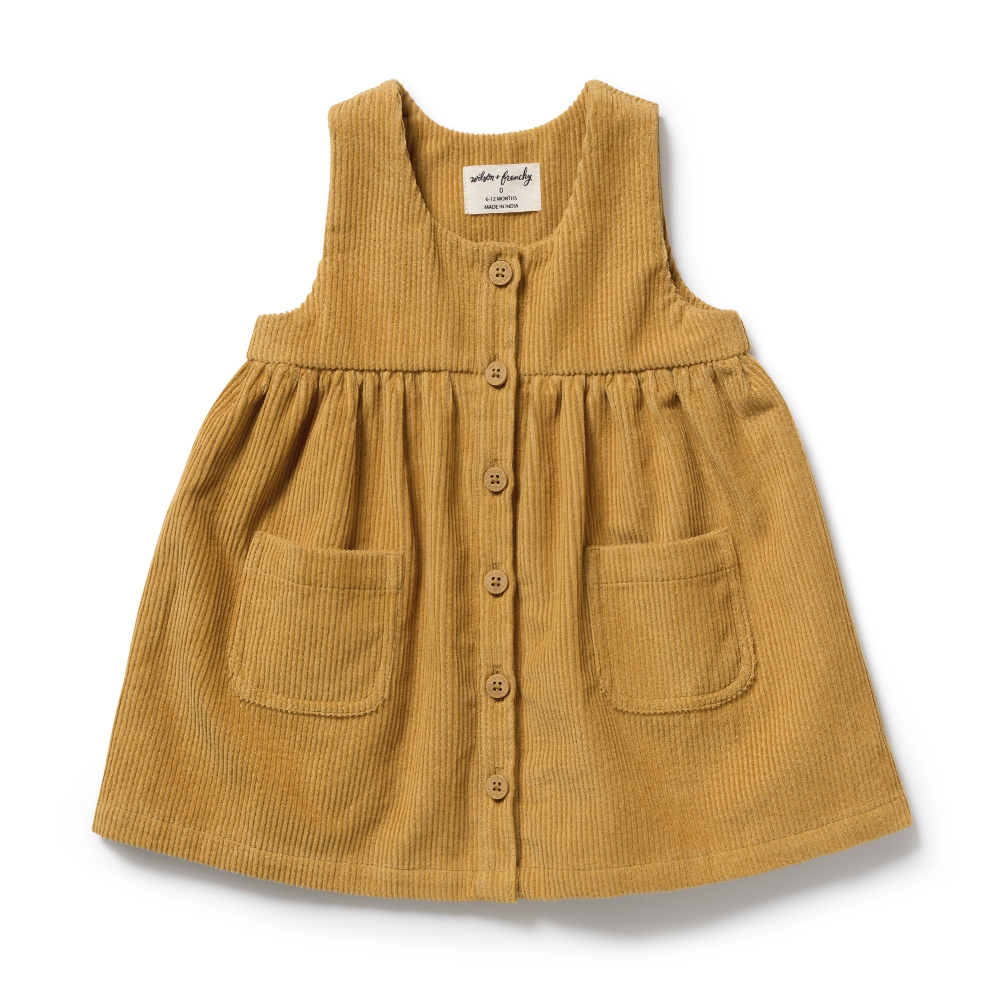 Amber Glow Organic Cord Dress