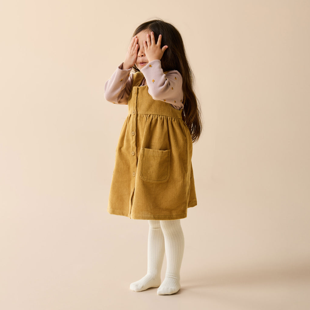 Amber Glow Organic Cord Dress