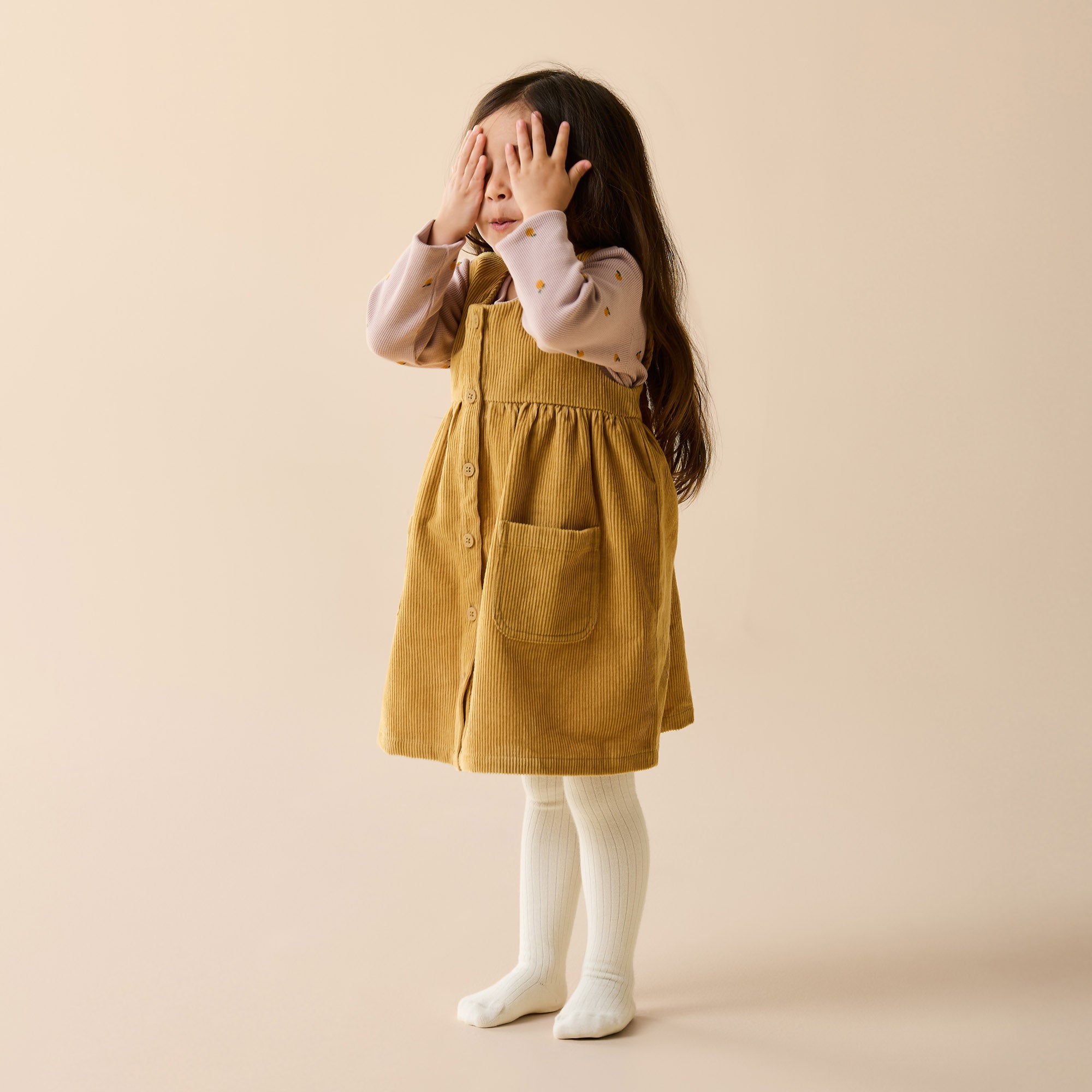 Amber Glow Organic Cord Dress