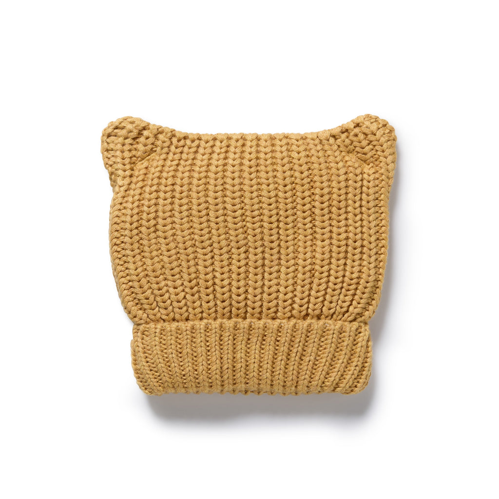 Honey Drop Organic Knitted Bear Hat