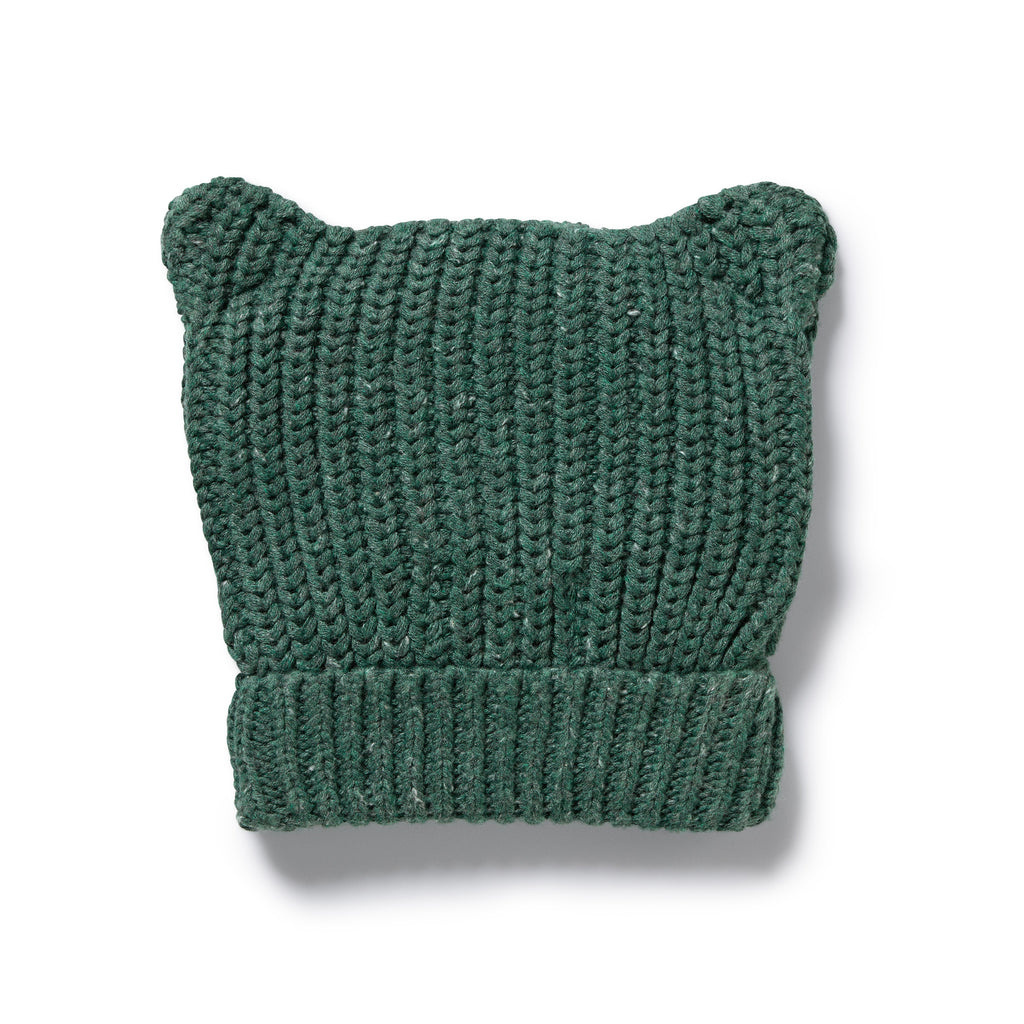 Clover Organic Knitted Bear Hat