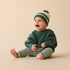 Clover Organic Knitted Stripe Hat