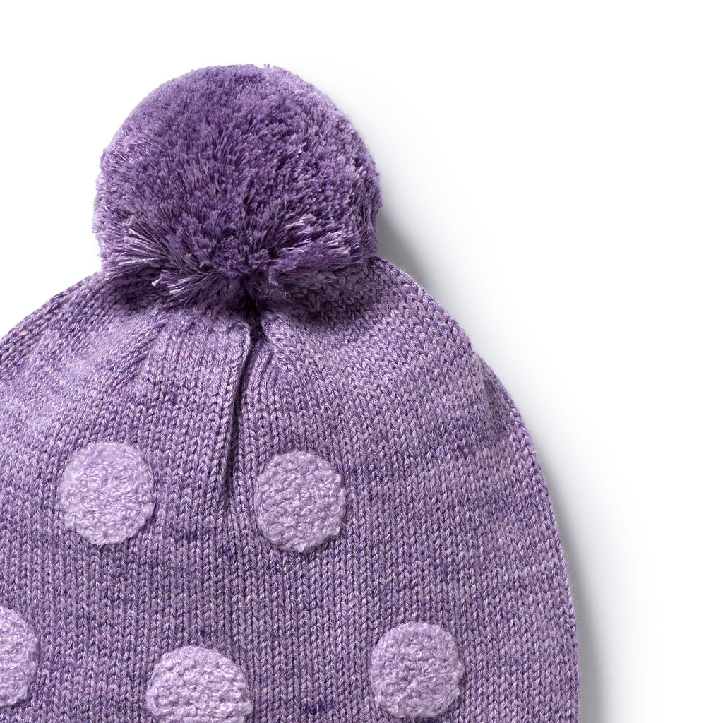 Mulberry Organic Knitted Bauble Hat