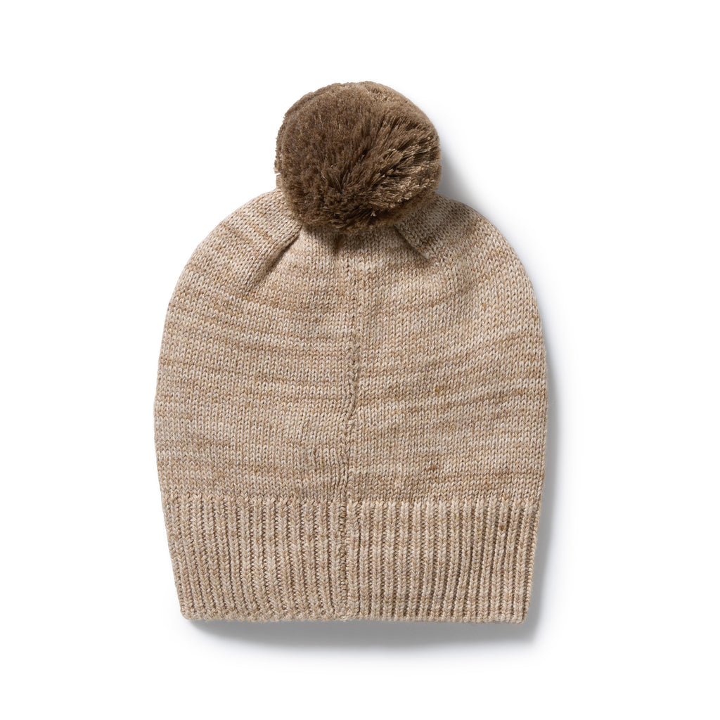 Sandstone Organic Knitted Bauble Hat