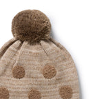 Sandstone Organic Knitted Bauble Hat
