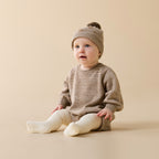 Sandstone Organic Knitted Bauble Hat