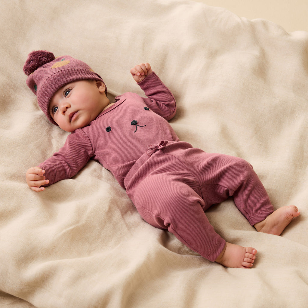 Clementine Organic Knitted Jacquard Hat