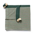 Clover Stripe Organic Knitted Stripe Blanket