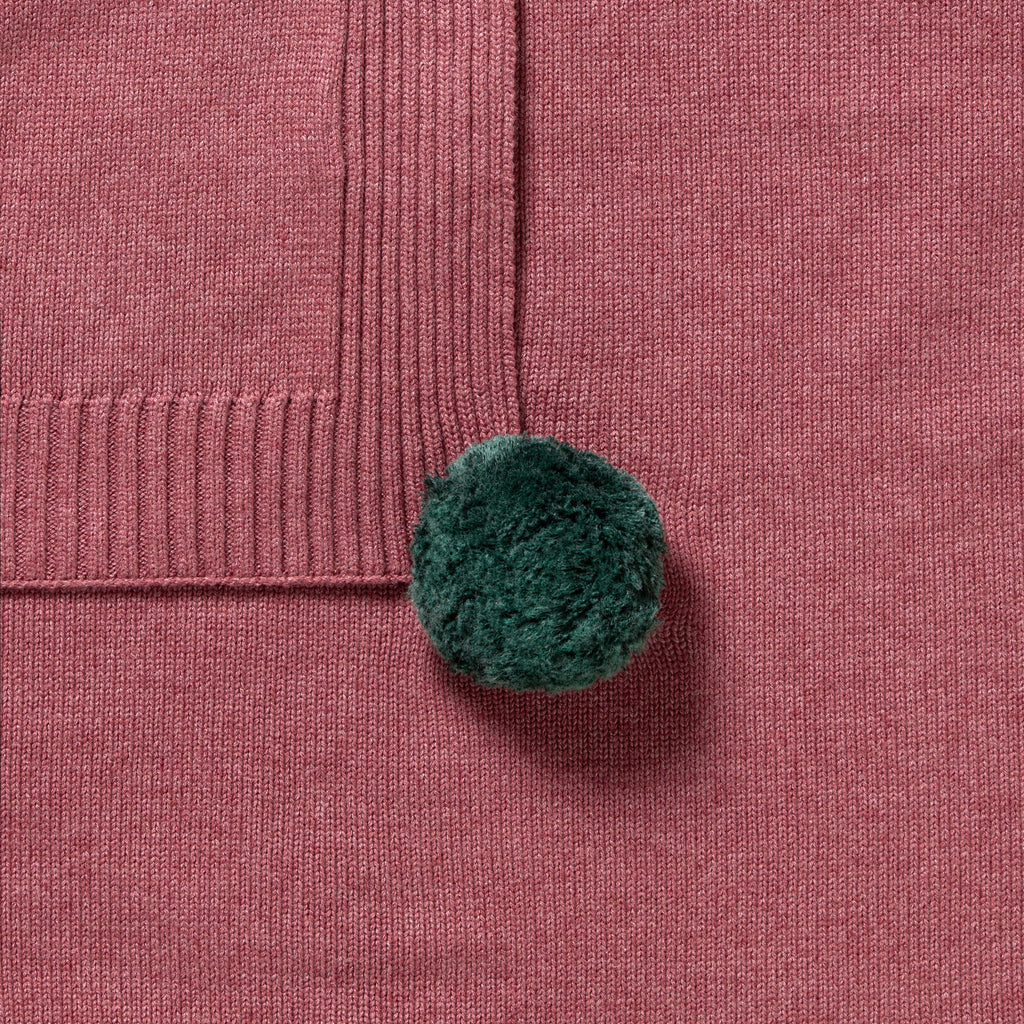 Rhubarb Organic Knitted Blanket