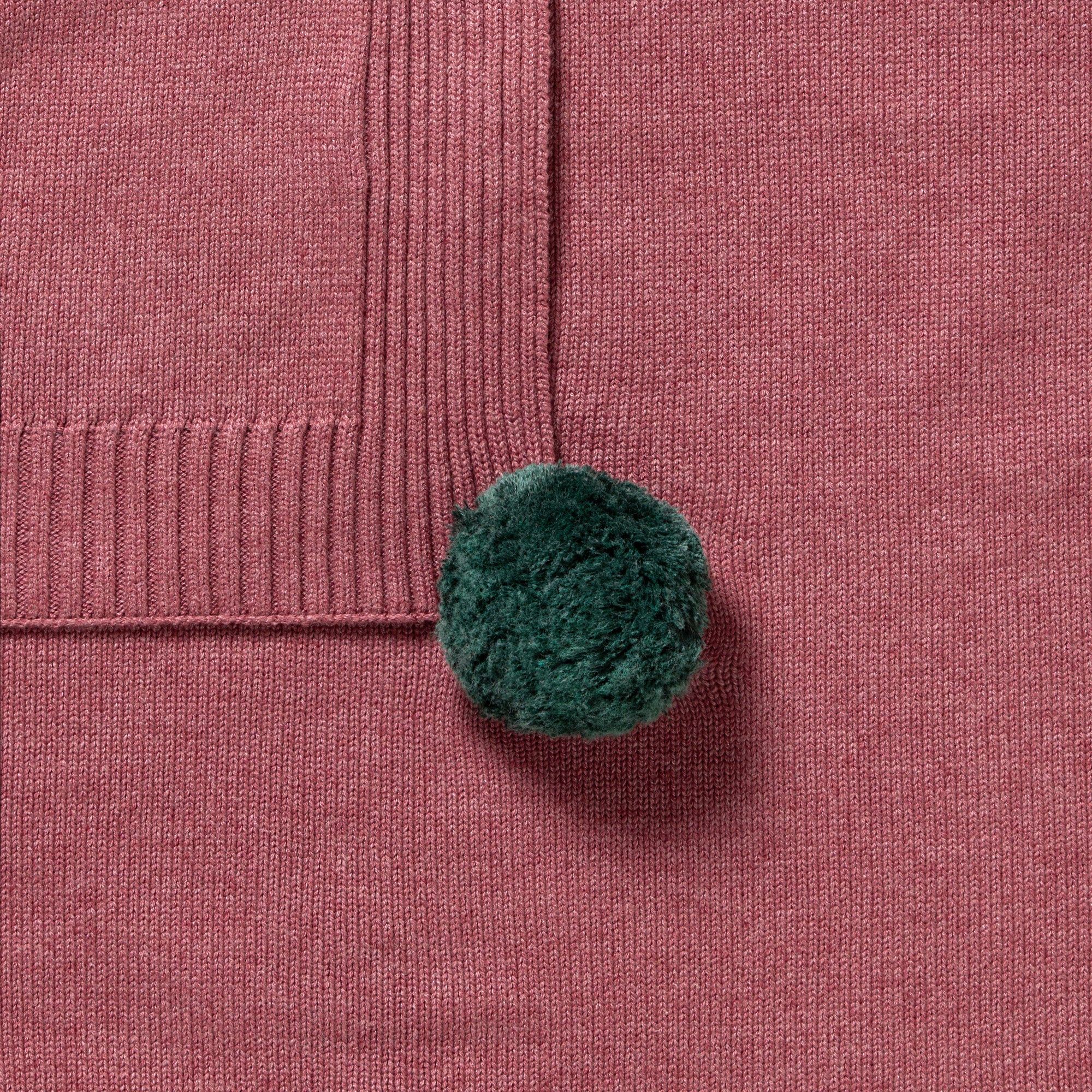 Rhubarb Organic Knitted Blanket