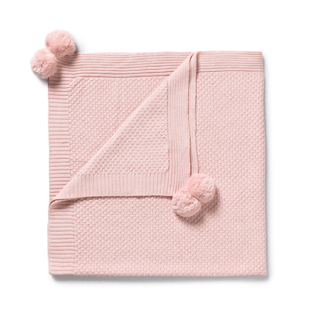 Marshmellow Organic Knitted Bubble Blanket