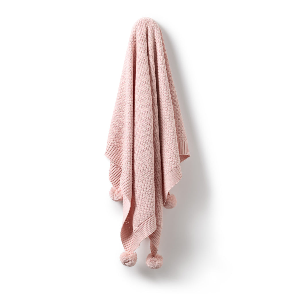 Marshmellow Organic Knitted Bubble Blanket