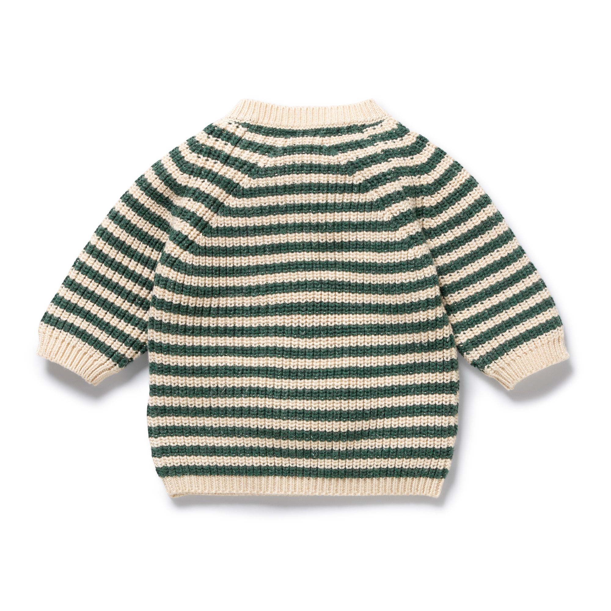 Clover Organic Knitted Stripe Kimono Cardigan