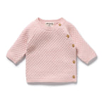 Marshmallow Organic Knitted Bubble Kimono Cardigan
